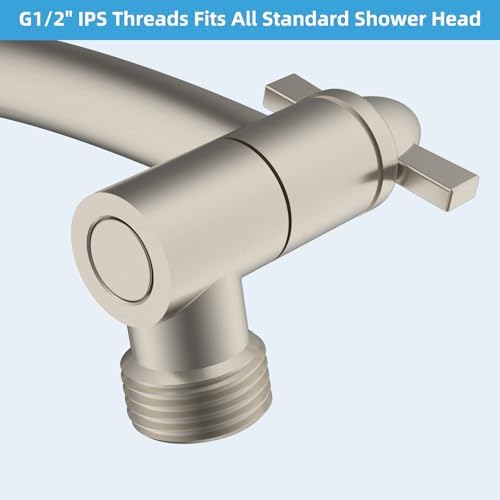 Hibbent 20 All Metal Adjustable Shower Arm
