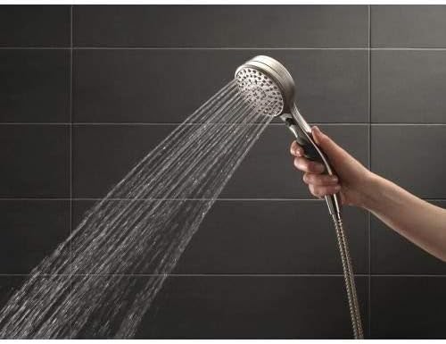 Delta 9-Spray Touch-Clean Handheld Shower with Chrome Hose