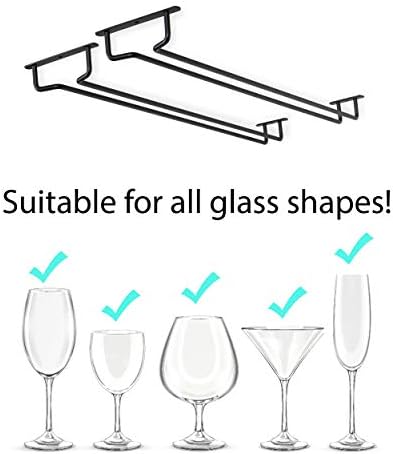 Wallniture Brix Wine Glass Holder Set of 2