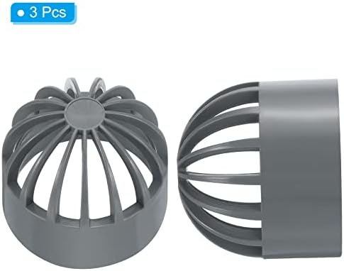 PATIKIL 40mm ID Round Drain Grate Cover UPVC Gray