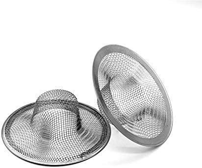 Stainless Steel Drain Hair Catcher 2 Pcs by Lechay