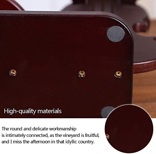 Creative Violin Wine Rack Wood Craft for Home Office