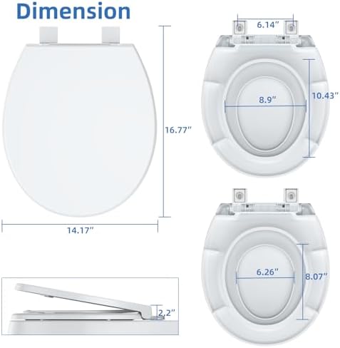 GAOMON Round Toilet Seat with Toddler Seat