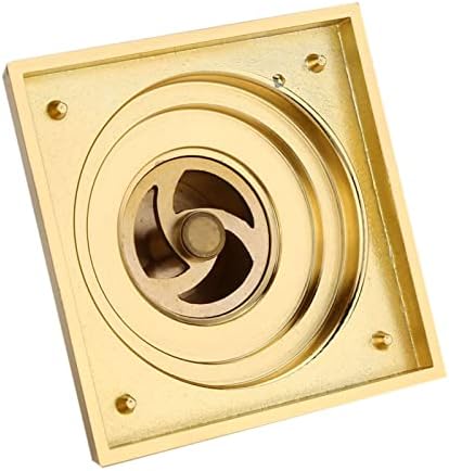 Garosa Antique Square Floor Drain with Brass Strainer