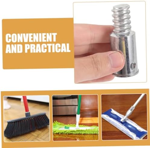 8PCS Threaded Tip Replacement Broom Handle End for Mop Poles
