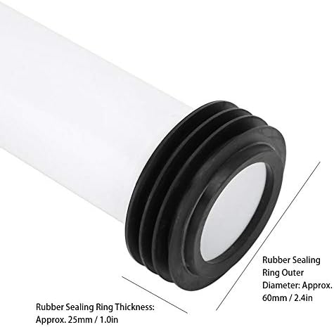 TOPINCN Concealed Toilet Water Straight Flush Pipe Tube