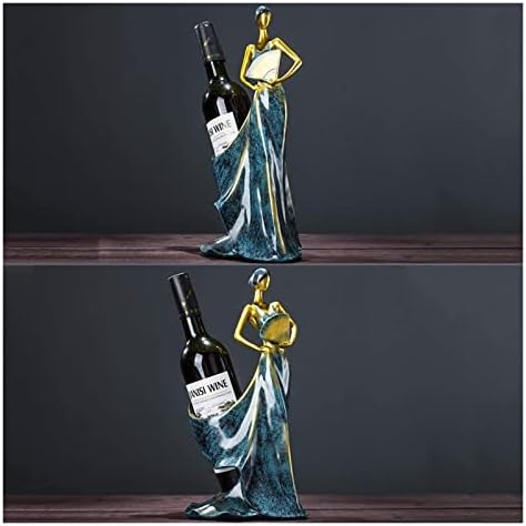 Elegant Wine Rack with Painted Butterfly Design