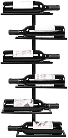 Wall-Mounted Wine Racks 4 or 6 Bottles Black