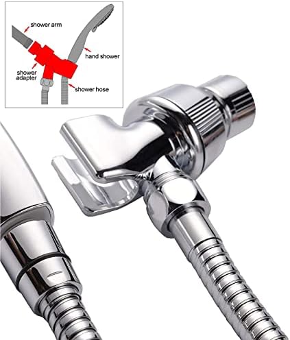 6 Function Handheld Shower Head with 59 Inch Hose Bracket