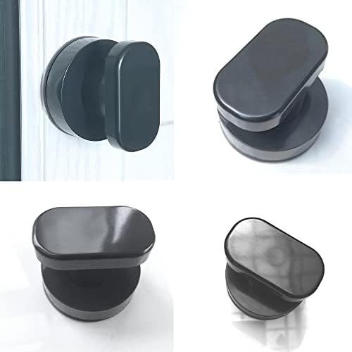 WANLIAN Suction Cup Handle with Vacuum Lock Black Trumpet Design