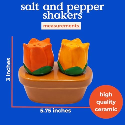 bando Novelty Tulip Salt and Pepper Shakers Set