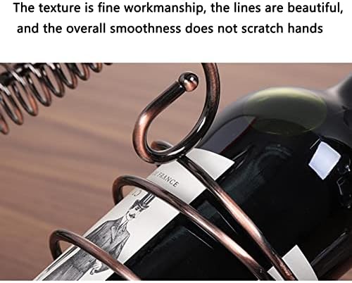 JUSHZ Wine Rack Stand Iron Art Storage Shelf