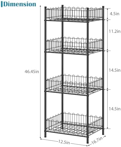 OYEAL 4 Tier Water Bottle Can Organizer for Kitchen Pantry