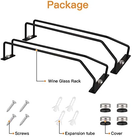 Yimerlen 108 Inch Wine Glass Rack 2 Pack