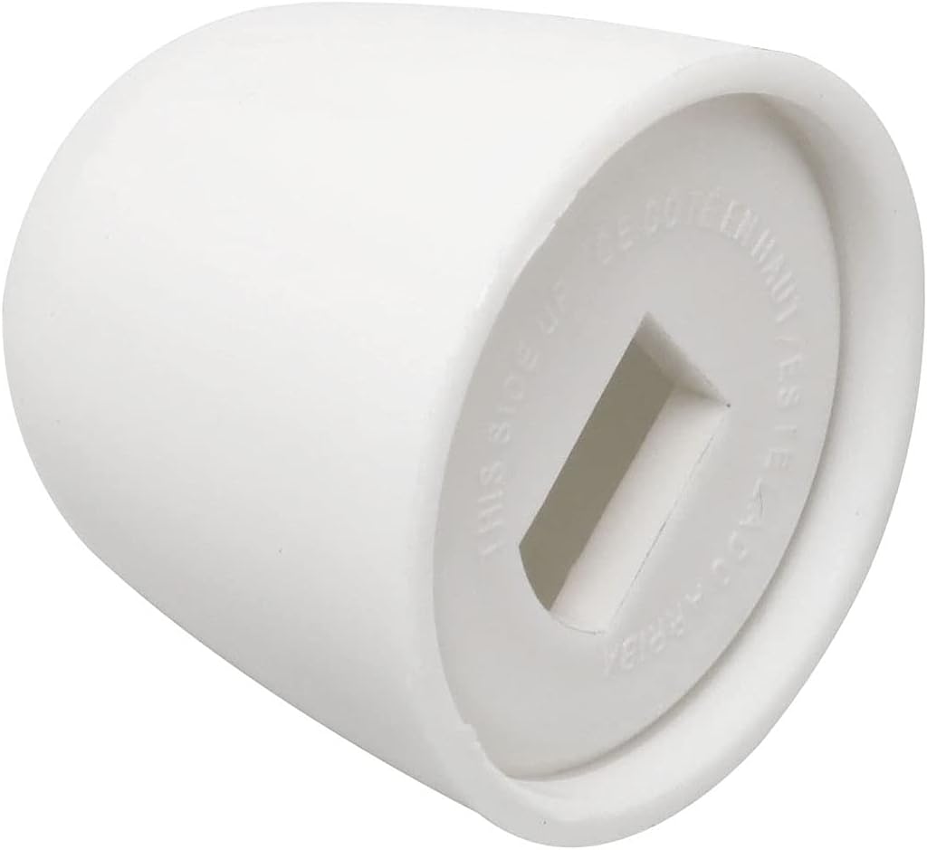 Ruiwaer 4pcs Toilet Bolt Caps Universal White 145x145 Inches