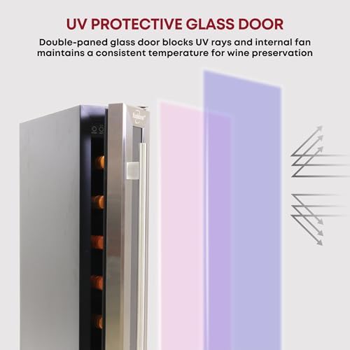 Koolatron 7 Bottle Wine Cooler 6-Inch Freestanding
