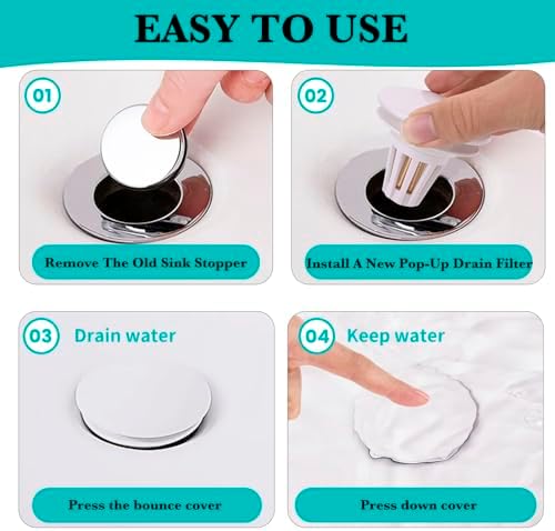 ZMyHeart Sink Drain Strainer with Hair Catcher