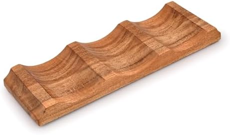 EDHAS Acacia Wood Tabletop Wine Rack 1