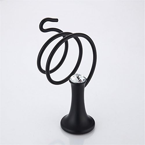 Black Alloy Crystal Bathroom Hand Dryer Holder DIY Mount