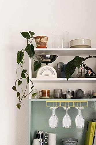 MATILODI Wine Glass Rack Gold 3 Rows