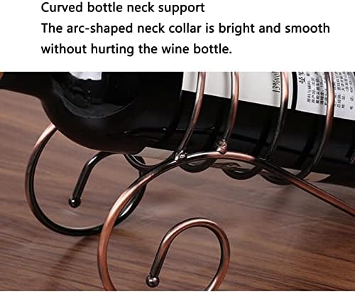 JUSHZ Wine Rack Stand Iron Art Storage Shelf