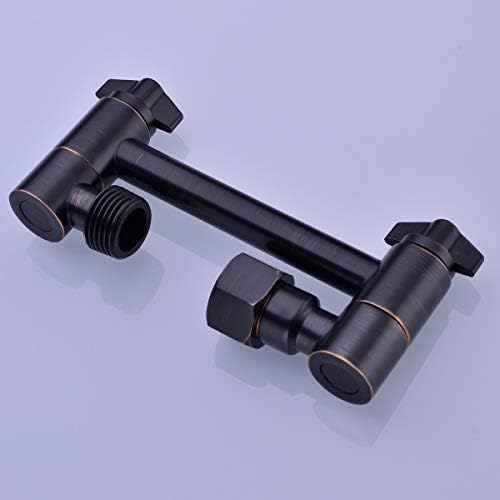 TRUSTMI Adjustable Shower Arm 4 Inch Brass Combo