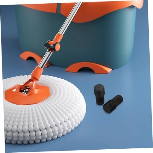 2pcs Plastic Threaded End Broom Handle Adapter