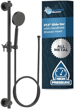 HammerHead Showers All Metal Slide Bar Set with Handheld 1