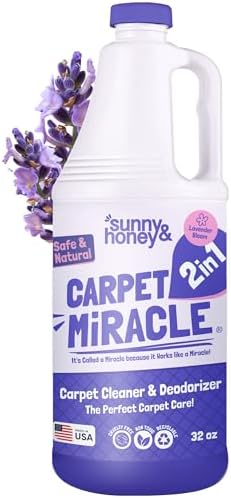 Sunny And Honey Carpet Cleaner Shampoo 32 Fl Oz Light Lavender Scent