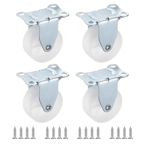 PATIKIL 2 Silent Rigid Caster Wheels 4 Pack for Furniture
