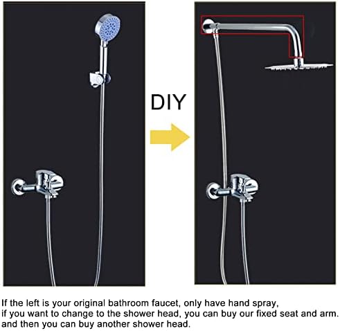 Chrome Copper Shower Arm 16 Inches Right Angle Wall Mount