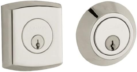 Baldwin 8286055 Deadbolt Lock with Polished Nickel Finish