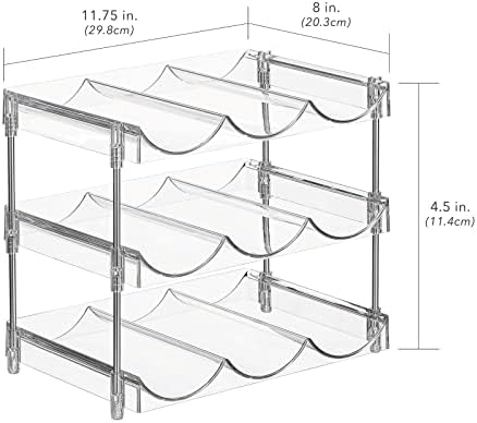 mDesign Nate Home 9-Bottle Beverage Organizer