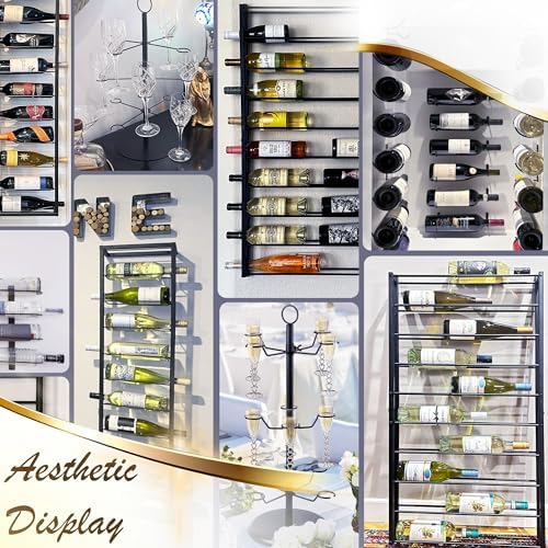 AQAREA 3 Tier Champagne Glass Rack - 12 Holders for Flutes Cocktails