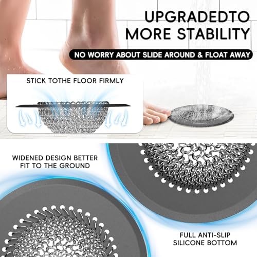 Wokdada Bathtub Hair Catcher Drain Strainer