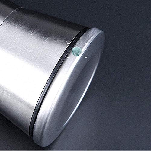 Premium Stainless Steel Salt and Pepper Grinder Set with Glass Body
