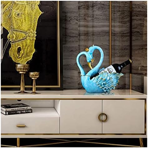 ALDEPO Swan Wine Holder Resin Countertop Decor