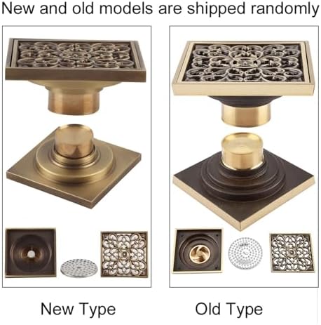 Antique Brass Floor Drain Cover with Drainage Holes