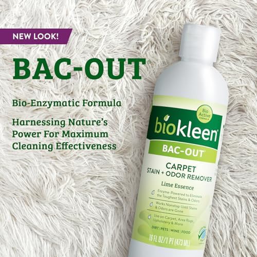 Biokleen Bac-Out Enzymatic Stain Remover - 2 Pack 32 oz with Micro Towel