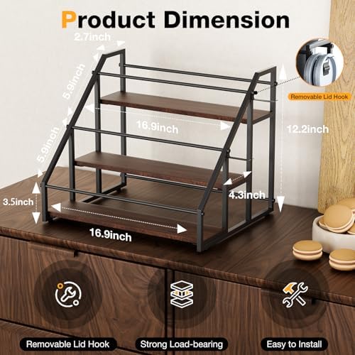 MOJOHAND 3 Tier Water Bottle Rack Organizer
