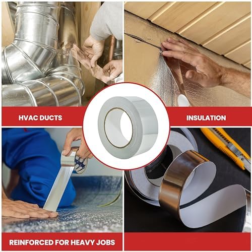 GGR Supplies AF-20R High Temp Heat Shield Aluminum Tape 3x50yd