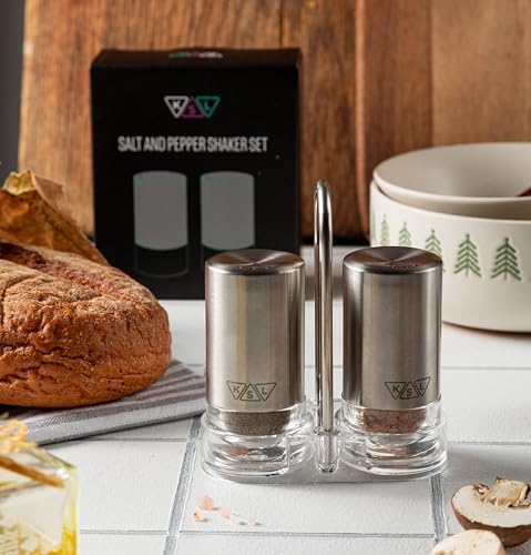 KSL Original Glass Salt and Pepper Shakers Set
