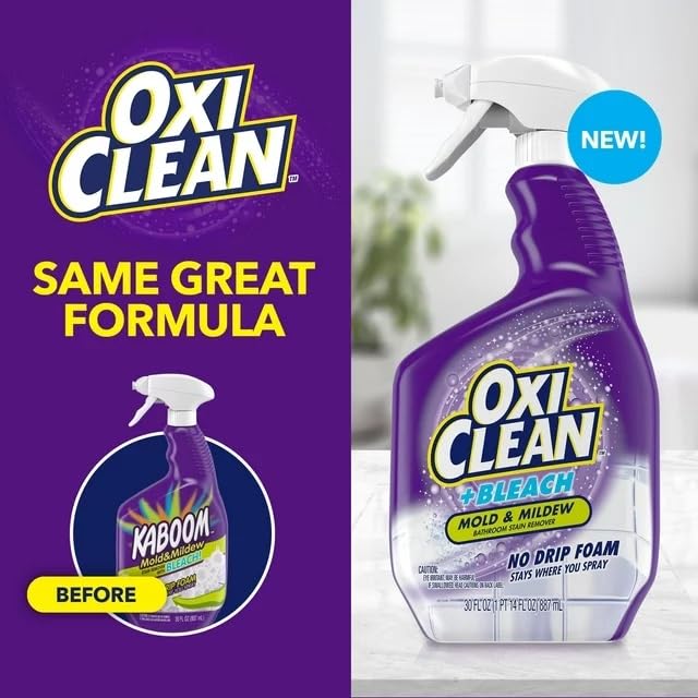 OxiClean Plus Bleach Mold Mildew Stain Remover 2 Pack
