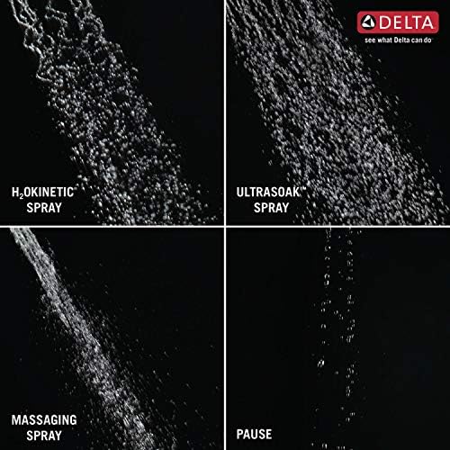 Delta H2Okinetic 4-Setting Shower Head Matte Black