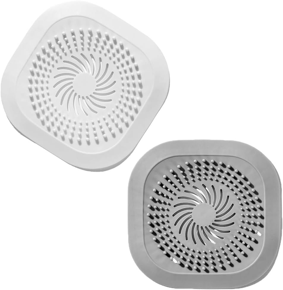 Pagabach Hair Catcher 2 Pack Silicone Drain Cover