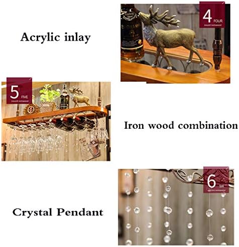 Ceiling Wine Rack Hanging Stemware Holder
