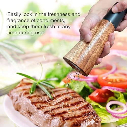 SMNVL Wood Salt and Pepper Grinder Set 2 Pack