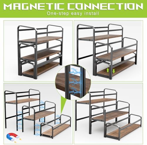 3-Tier Coffee Syrup Rack with 12-Bottle Capacity