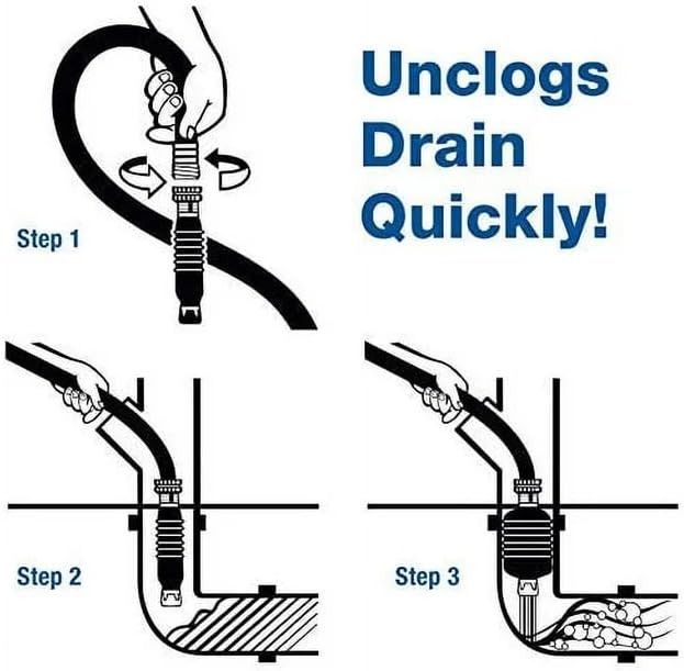 Drain King 456 Unclogs Main Drain 4-6 Inch