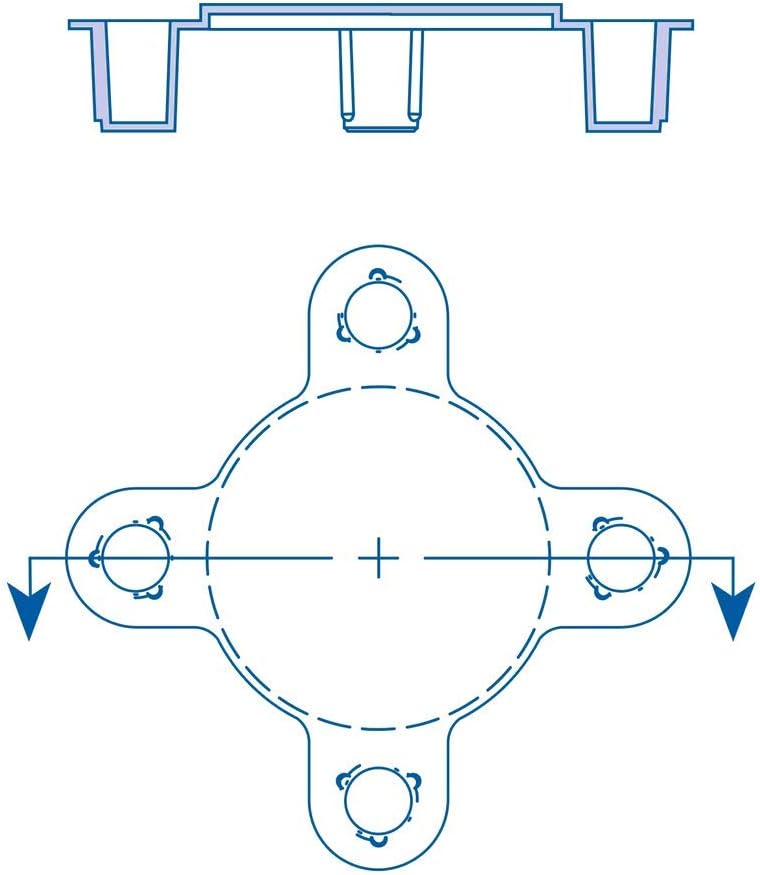 MOCAP MBH1502000MB1 Bolt Hole Flange Protector 2 Inch Qty 40